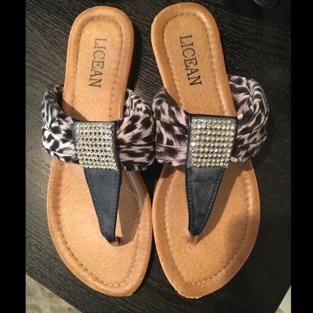 Soft Steel Blue Sandals